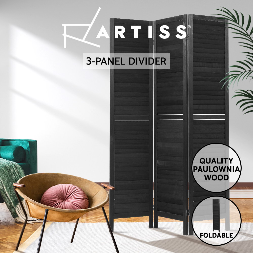 Artiss 3/4/6/8 Panel Room Divider Screen Privacy Dividers Timber Wood White - Picture 12 of 20