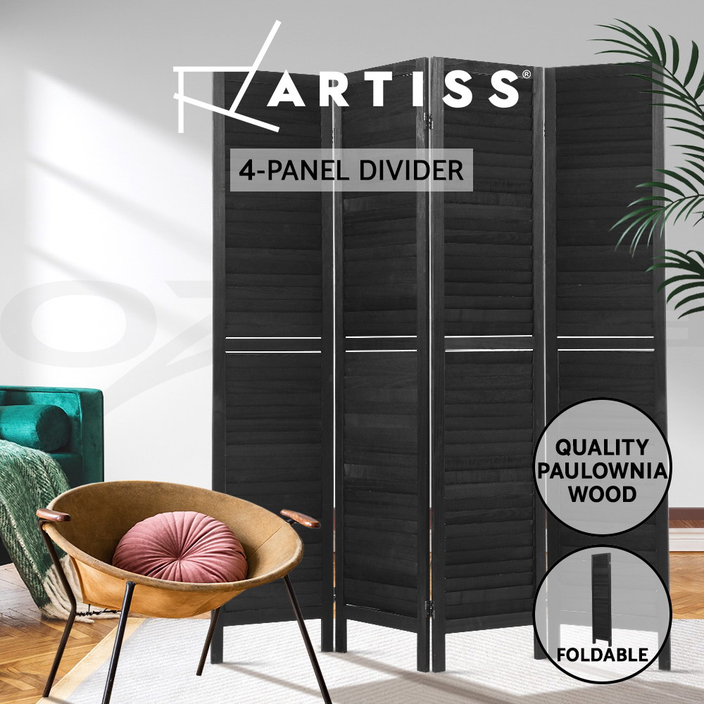 Artiss 3/4/6/8 Panel Room Divider Screen Privacy Dividers Timber Wood White - Picture 13 of 20