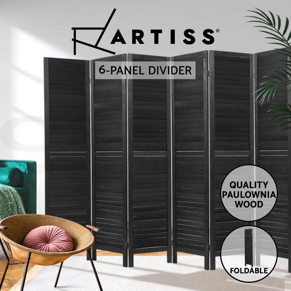 Artiss 3/4/6/8 Panel Room Divider Screen Privacy Dividers Timber Wood White - Picture 11 of 20