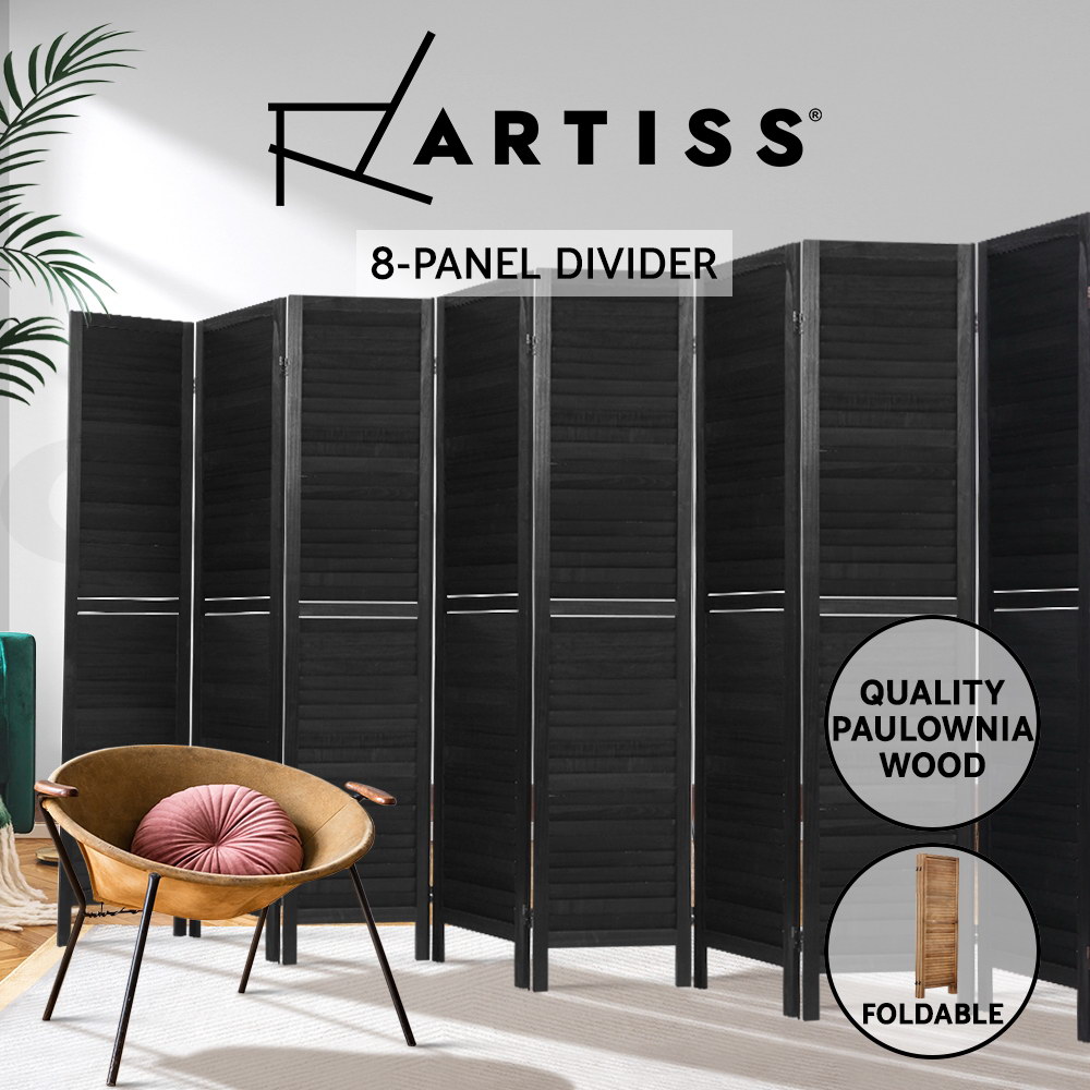 Artiss 3/4/6/8 Panel Room Divider Screen Privacy Dividers Timber Wood White - Picture 14 of 20
