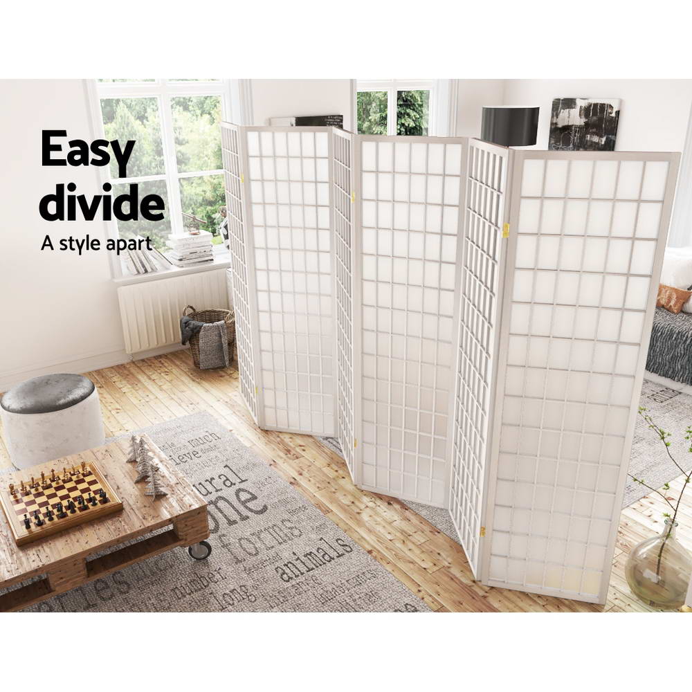 Artiss 3/4/6/8 Panel Room Divider Privacy Screen Wooden Dividers Timber