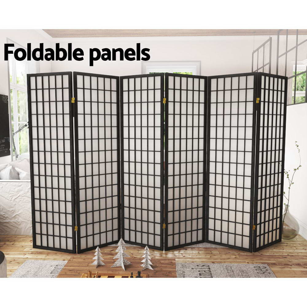 Artiss 3/4/6/8 Panel Room Divider Privacy Screen Wooden Dividers Timber