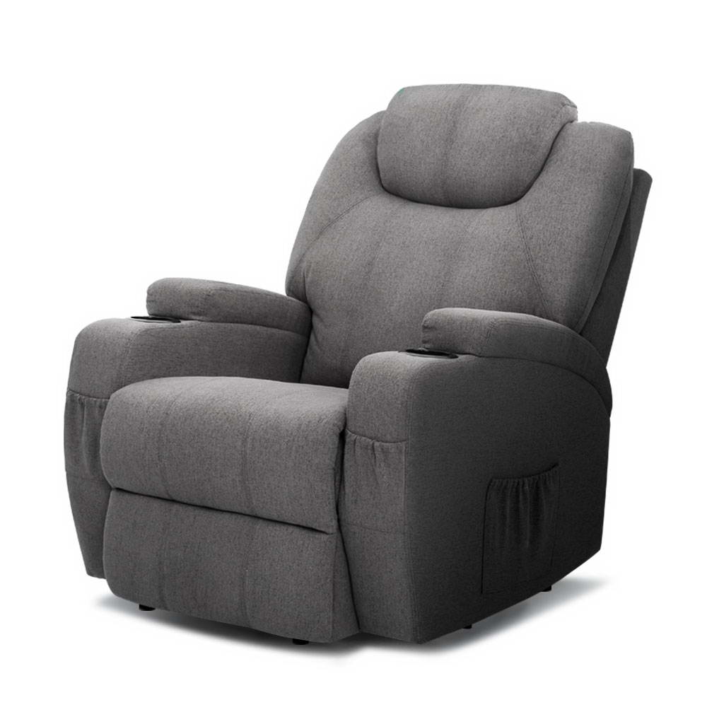 Artiss Recliner Chair Electric Massage Chair Lift Lounge Sofa Leather Armchair - Picture 76 of 76