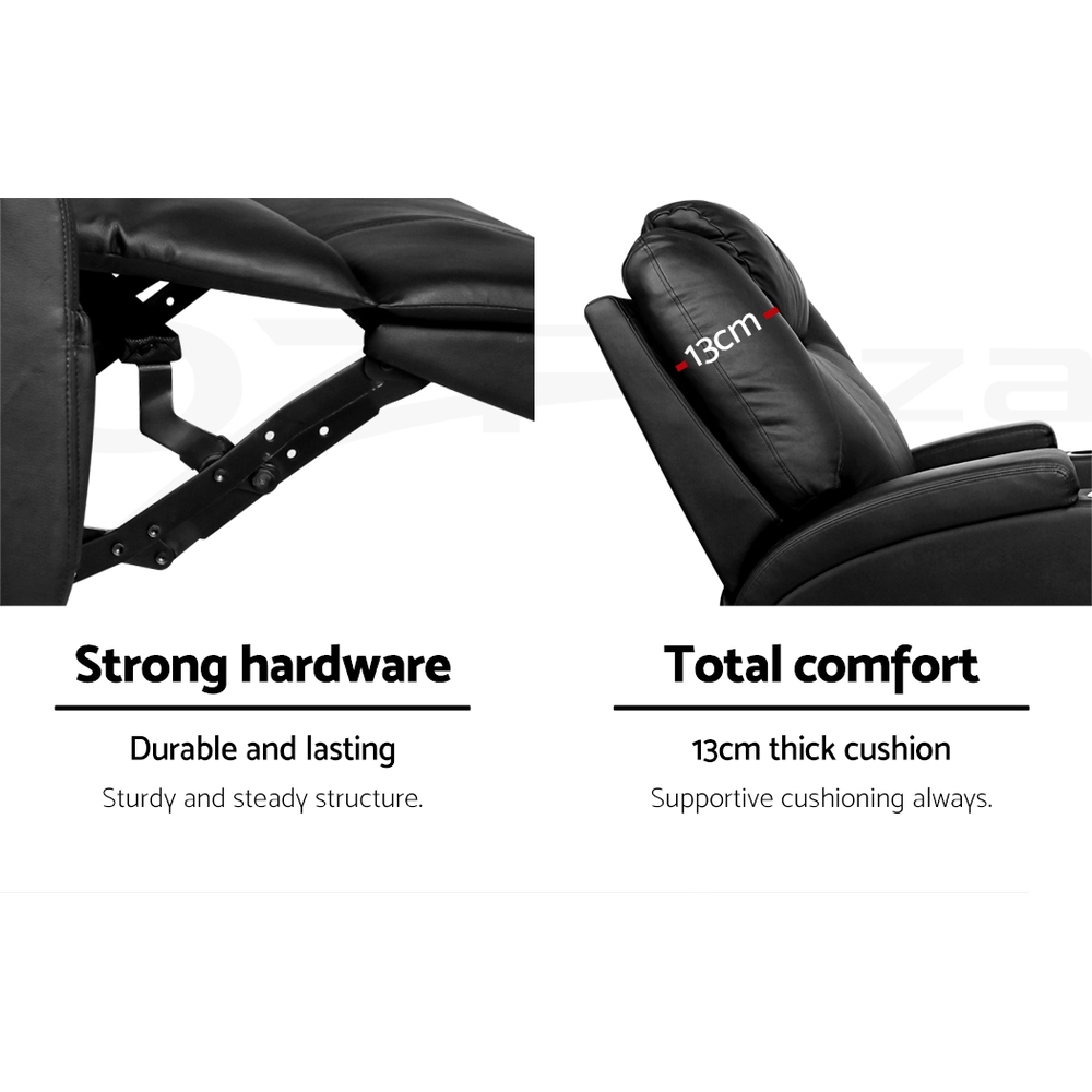 Artiss Recliner Chair Electric Massage Chair Lift Lounge Sofa Leather Armchair - Picture 61 of 76