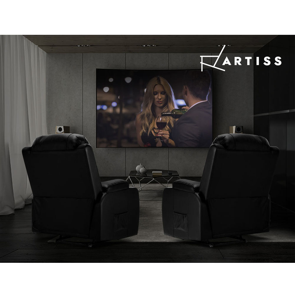 Artiss Recliner Chair Electric Massage Chair Lift Lounge Sofa Leather Armchair - Picture 54 of 76