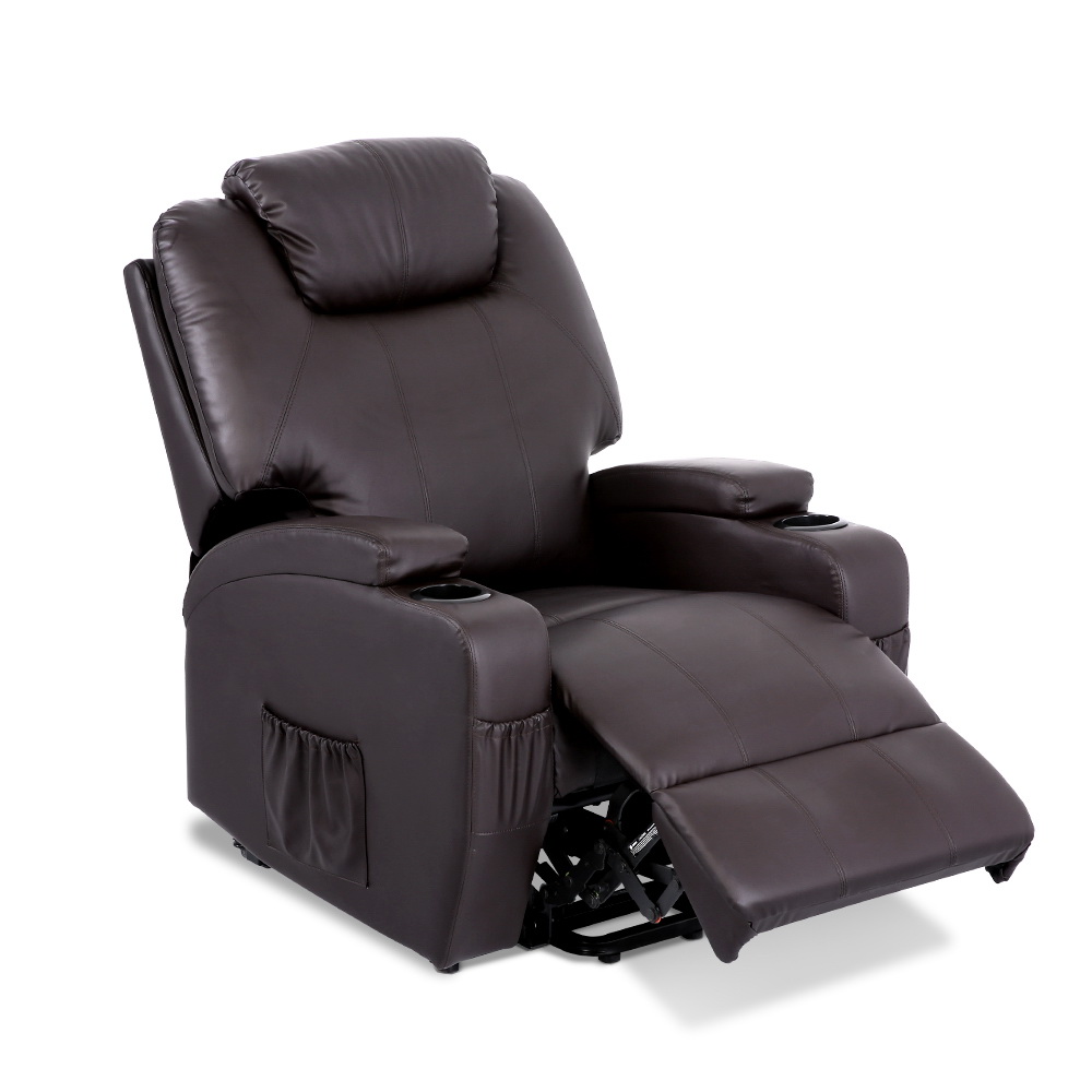 Artiss Recliner Chair Electric Massage Chair Lift Lounge Sofa Leather Armchair - Picture 32 of 76