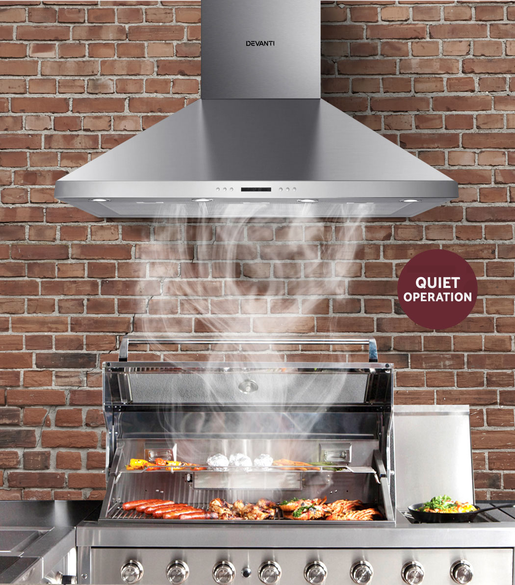 Devanti Range Hood BBQ Commercial Rangehood Hoods Kitchen Alfresco