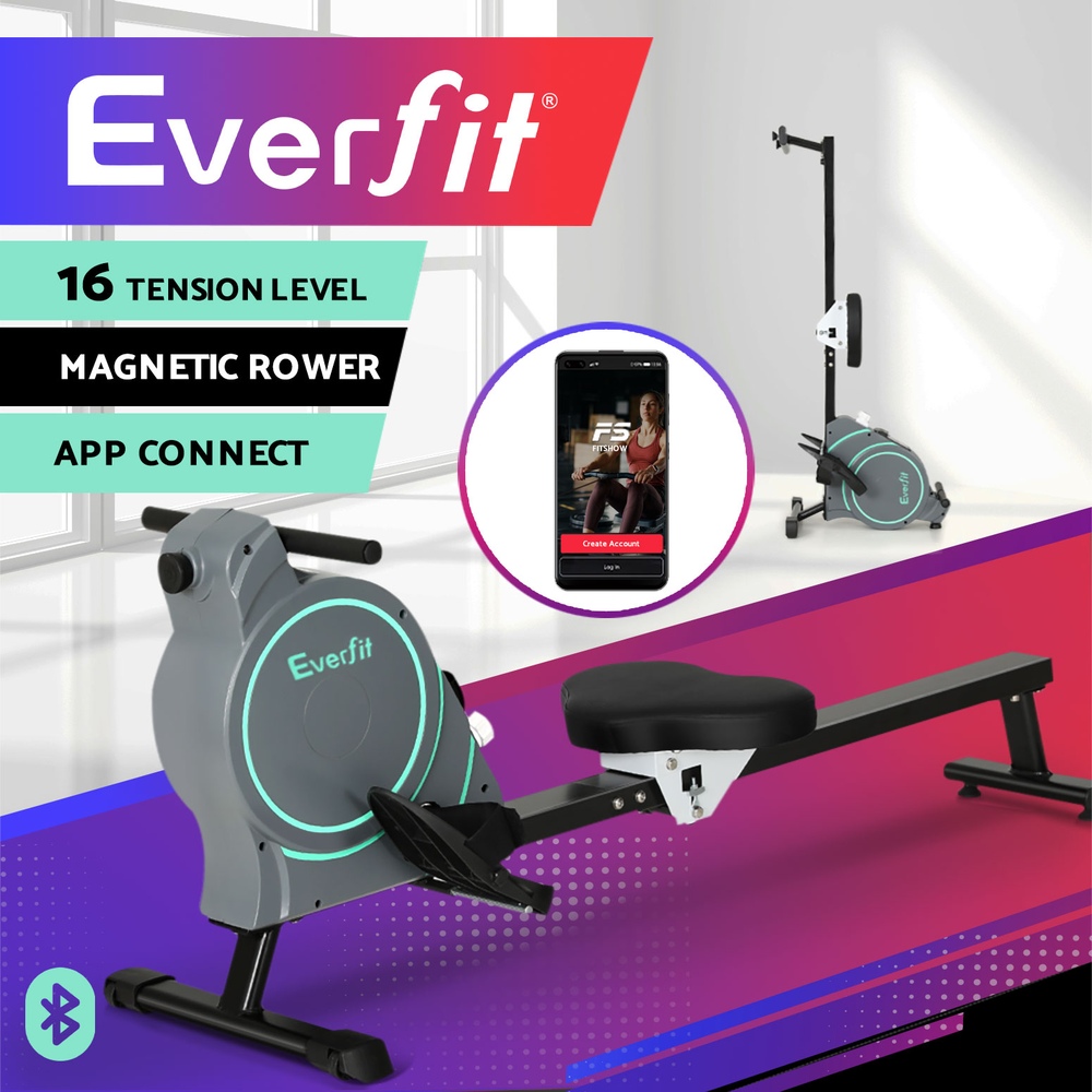 Everfit Rowing Machine Rower Resistance Hydraulic Magnetic - Picture 9 of 127