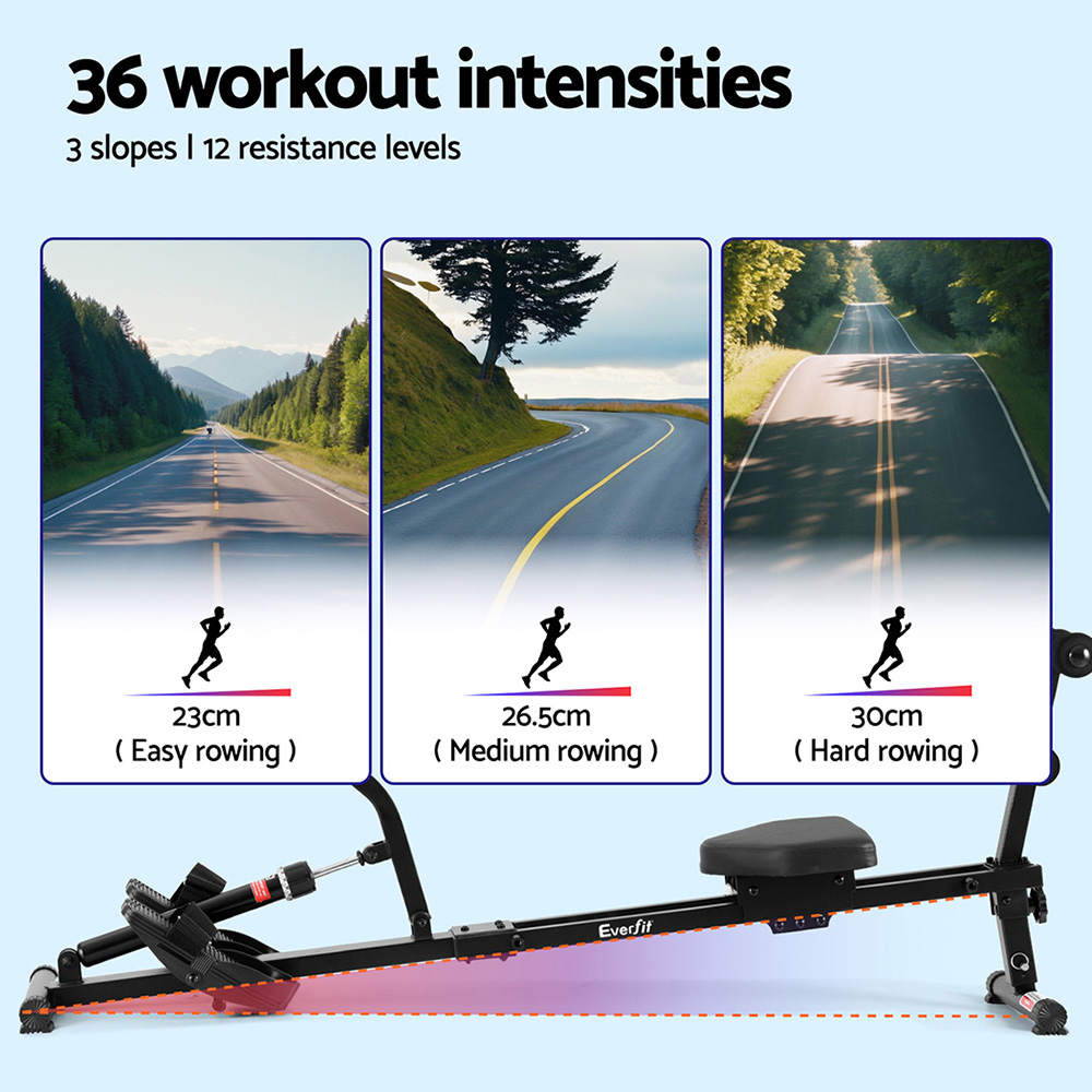 Everfit Rowing Machine Rower Resistance Hydraulic Magnetic - Picture 59 of 127