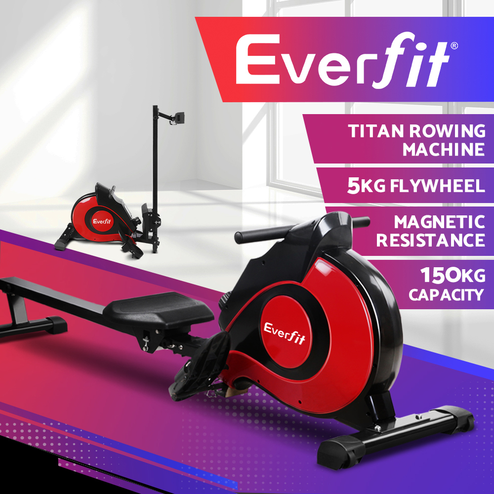 Everfit Rowing Machine Rower Resistance Hydraulic Magnetic - Picture 25 of 127