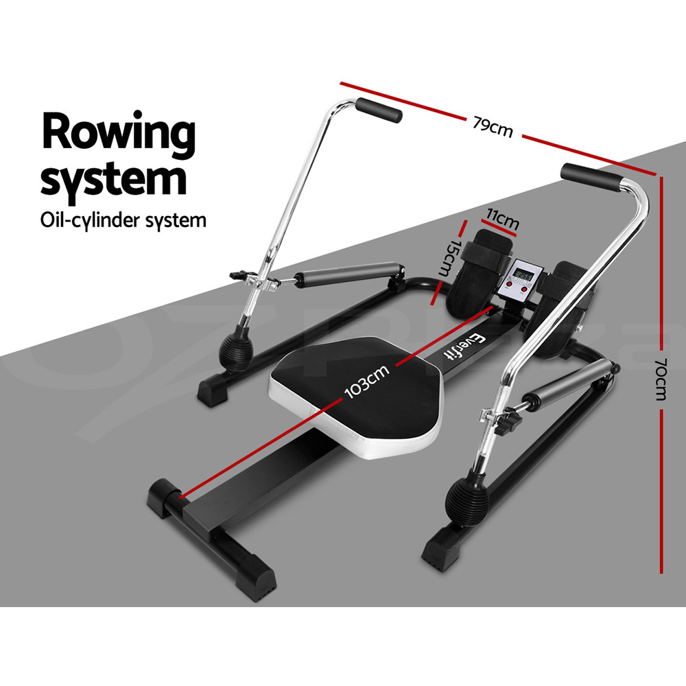 Everfit Rowing Machine Rower Resistance Hydraulic Magnetic - Picture 46 of 127