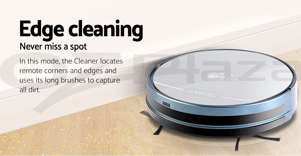 Devanti Automatic Robot Robotic Vacuum Cleaner Carpet Floor Dry Wet Mop