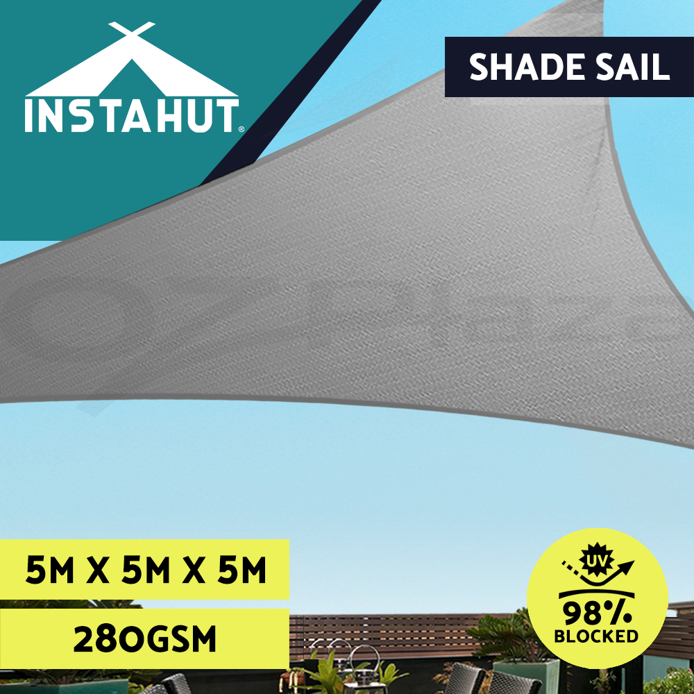 Instahut Sun Shade Sail Cloth Shadecloth Awning Shade Canopy Rectangle 280gsm - Picture 15 of 17