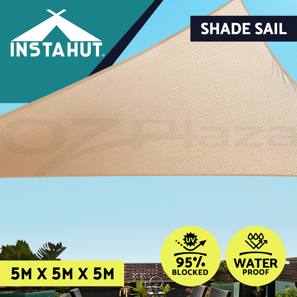 thumbnail 85 - Instahut Waterproof Shade Sail Awning Cloth Triangle Square Sand Sun Canopy