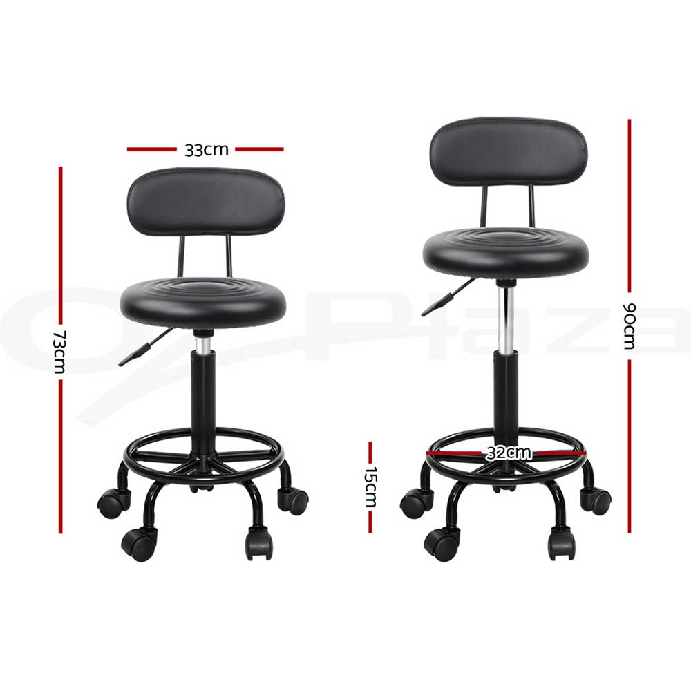 Artiss Salon Chair Stools Saddle Stool Swivel Barber Hairdressing Hydraulic Lift - Picture 17 of 29