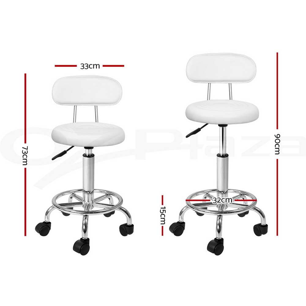 Artiss Salon Chair Stools Saddle Stool Swivel Barber Hairdressing Hydraulic Lift - Picture 19 of 29