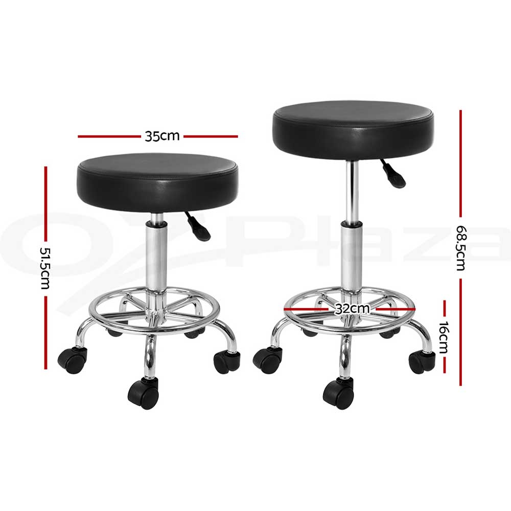 Artiss Salon Chair Stools Saddle Stool Swivel Barber Hairdressing Hydraulic Lift - Picture 21 of 29