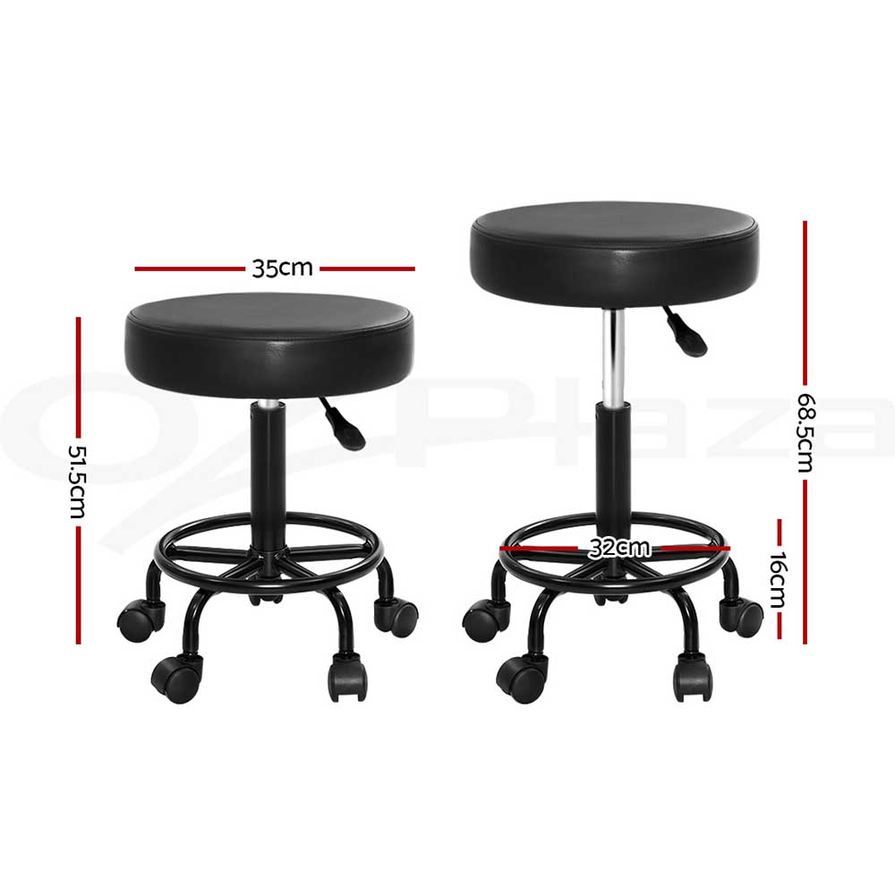 Artiss Salon Chair Stools Saddle Stool Swivel Barber Hairdressing Hydraulic Lift - Picture 13 of 29