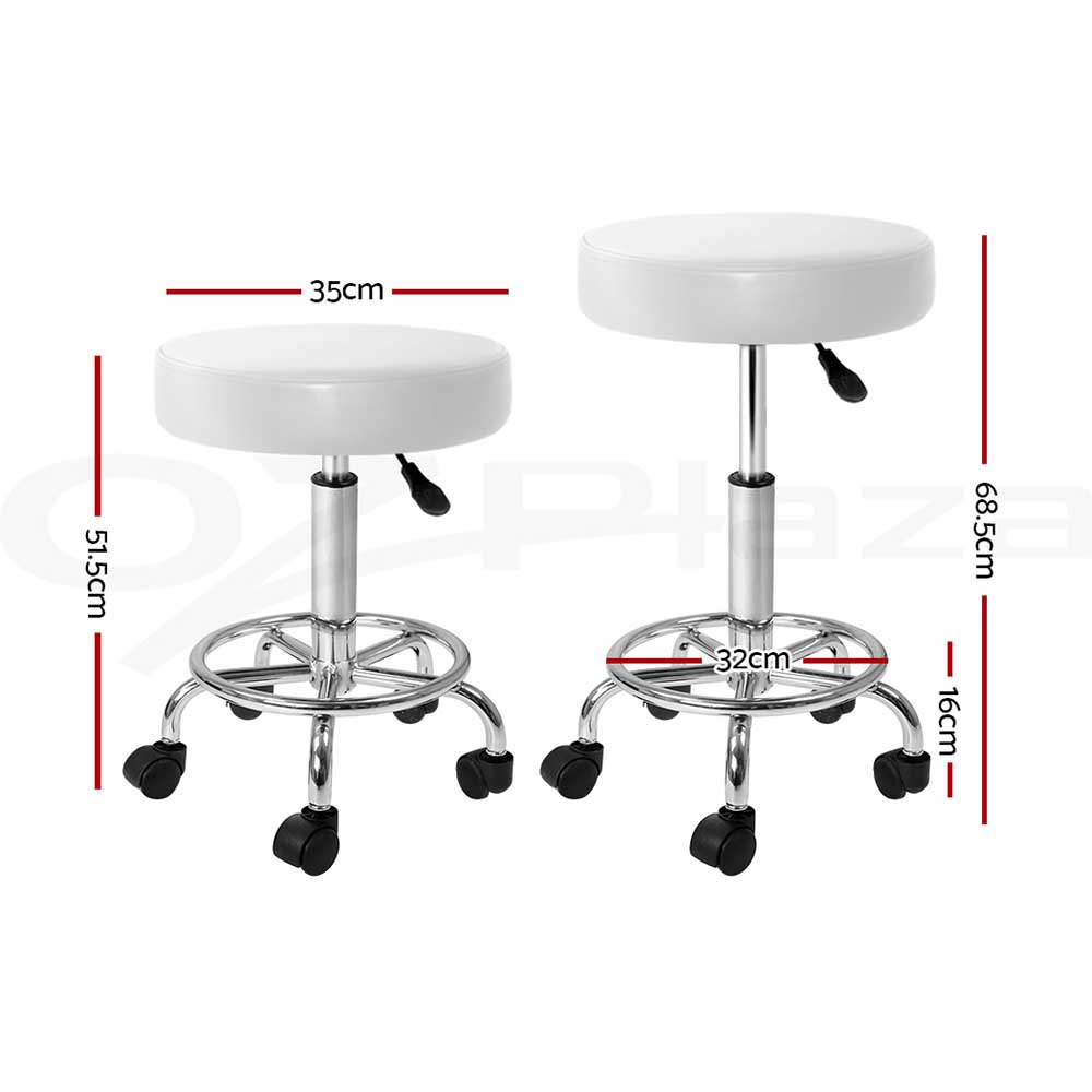Artiss Salon Chair Stools Saddle Stool Swivel Barber Hairdressing Hydraulic Lift - Picture 23 of 29