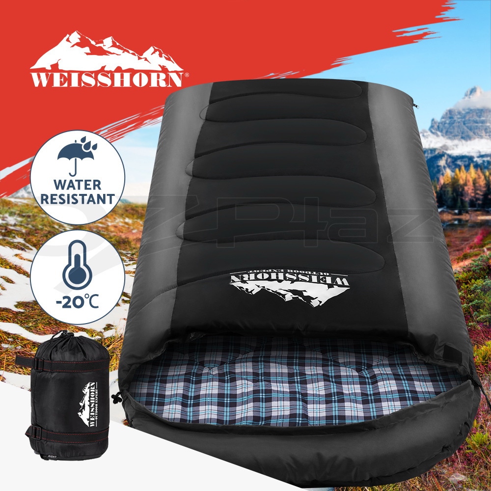 Weisshorn Sleeping Bag Bags Single Double Camping Hiking Tent Winter