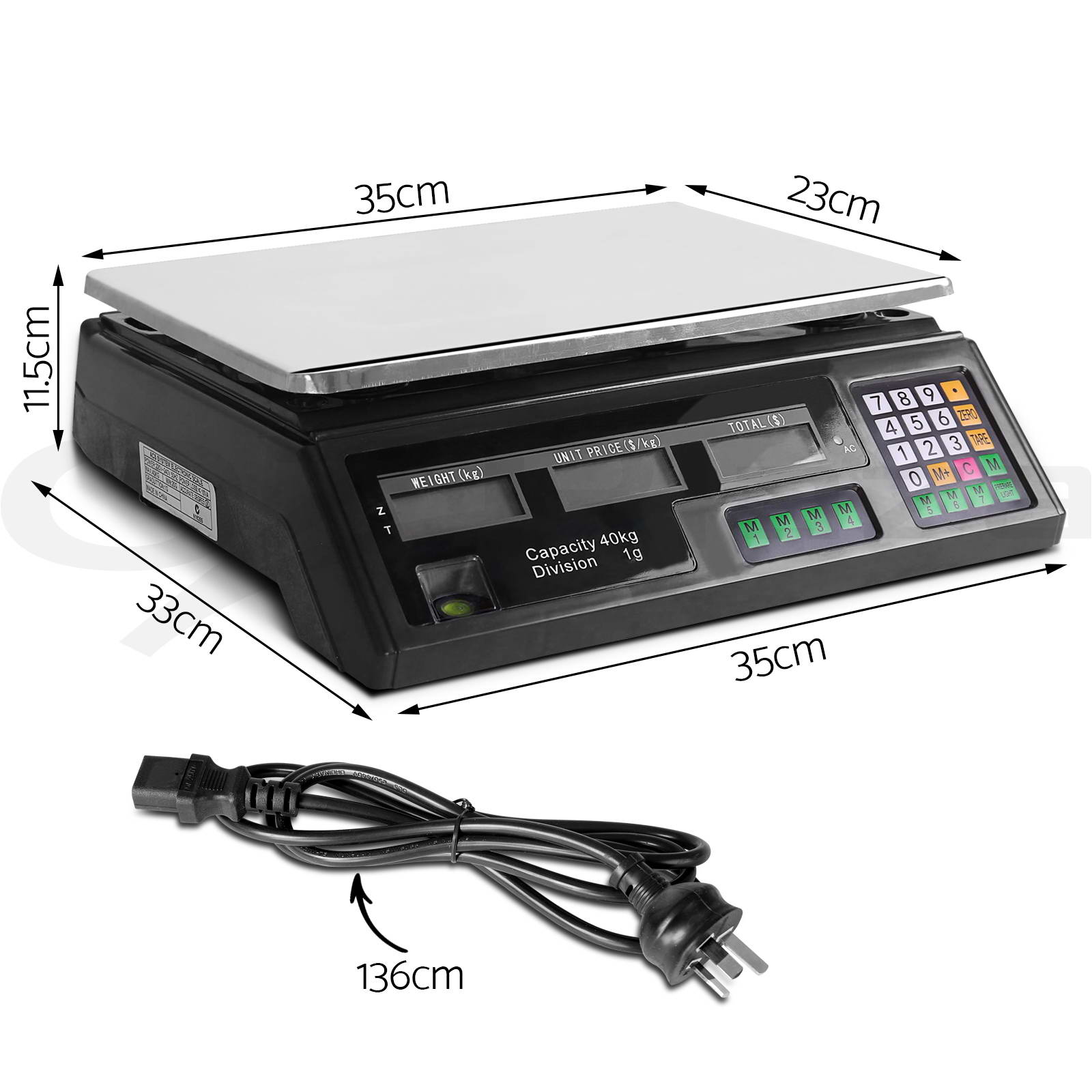 i.Precision Electronic Digital Scale Commercial Shop Platform Kitchen