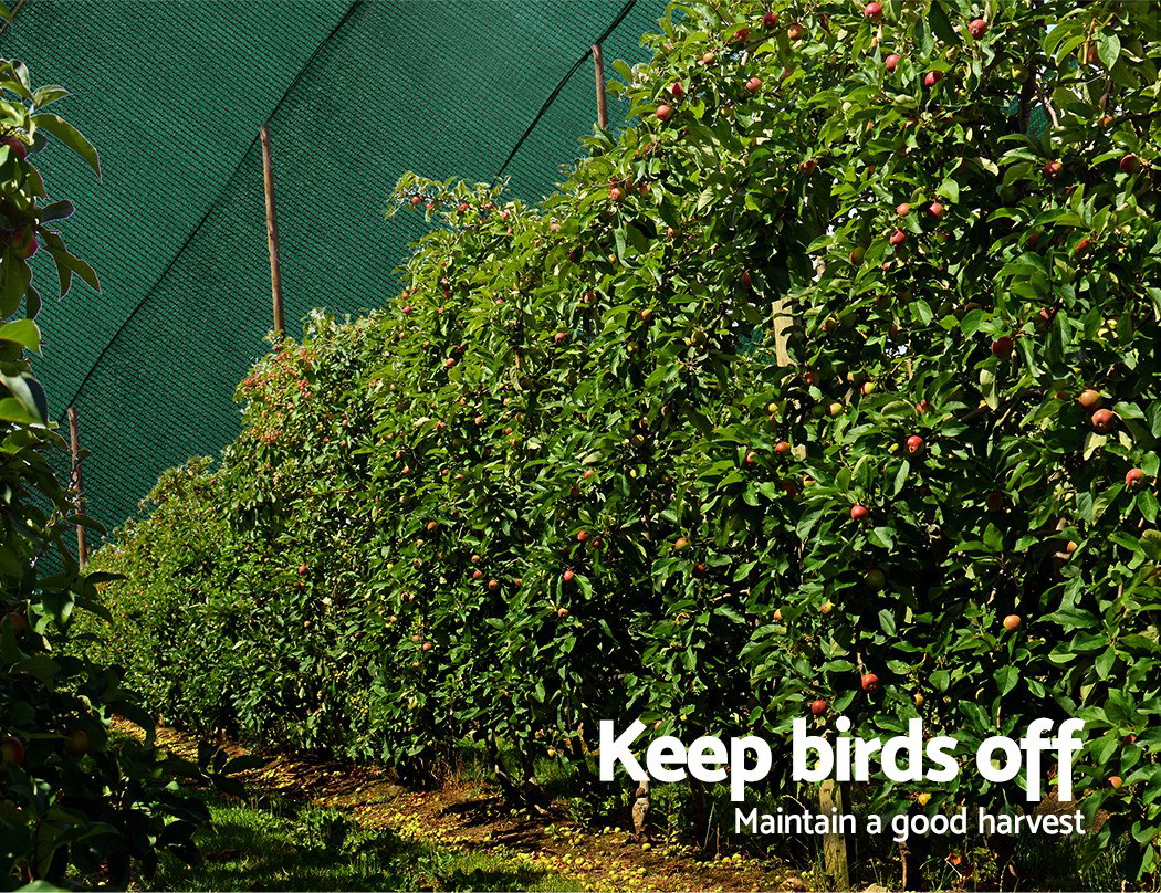 Instahut 3.66x30m Shade Cloth Shadecloth Sail Garden Mesh Roll Outdoor