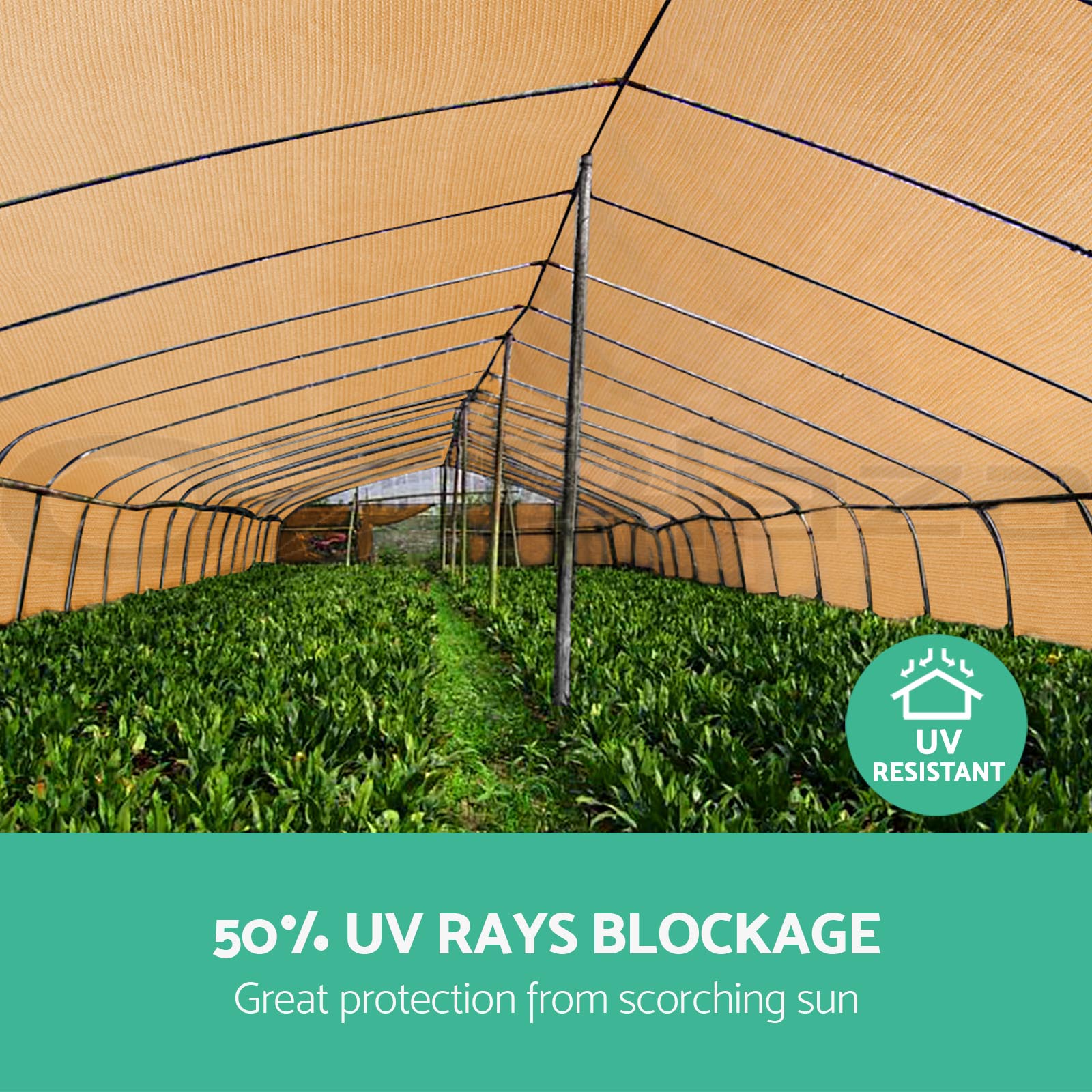 Instahut Shade Cloth Shadecloth Sail Mesh Roll 50 70 90UV Outdoor