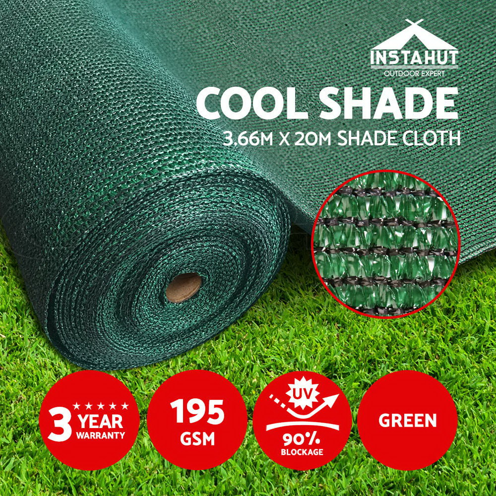 Instahut Shade Cloth 507090 UV Sun Shadecloth Sail Roll Mesh Outdoor