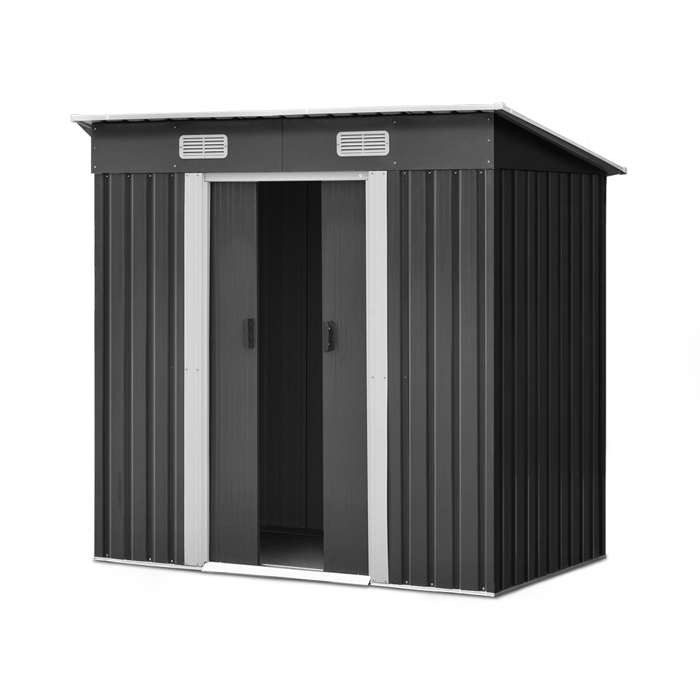 Giantz Garden Shed Outdoor Storage Sheds Workshop Cabin Metal Base Tool House - Picture 22 of 54