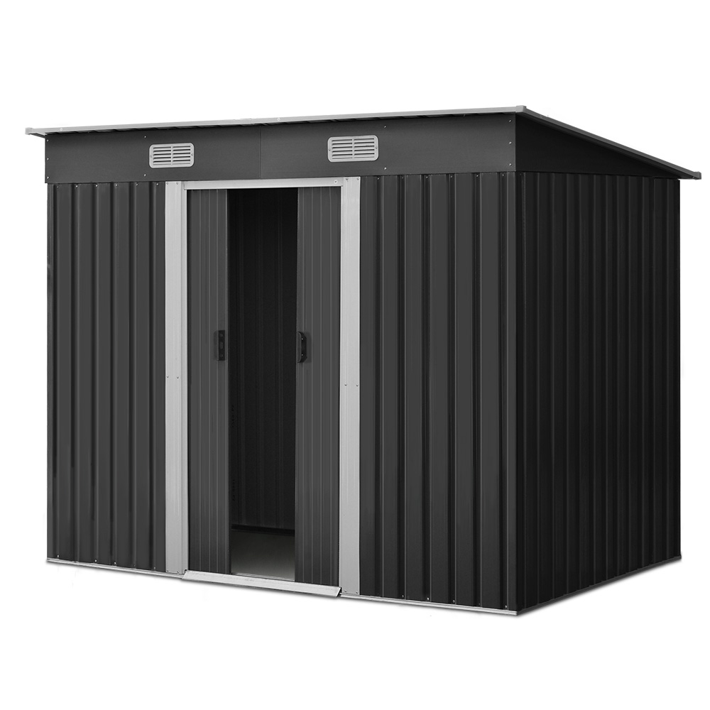 Giantz Garden Shed Outdoor Storage Sheds Workshop Cabin Metal Base Tool House - Picture 44 of 54