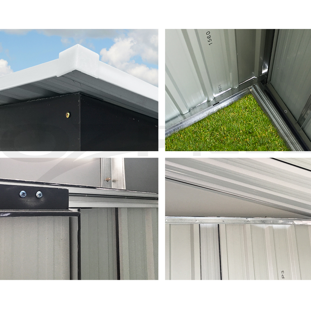 Giantz Garden Shed Outdoor Storage Sheds Workshop Cabin Metal Base Tool House - Picture 49 of 54