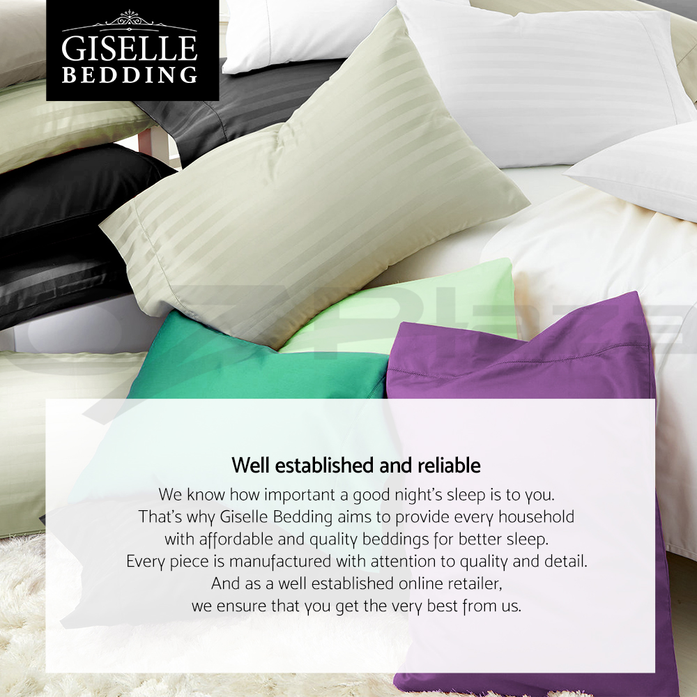 giselle bedding stripe cotton satin 1000tc 4pc bed sheet set flat fitted sheet vs flat sheet