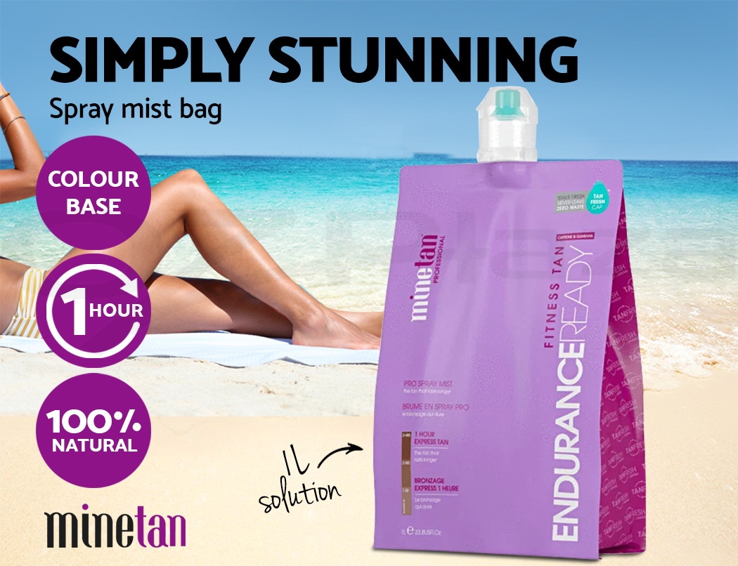 Spray Tan Solution 1Litre Tanning Sunless 1 Hour 2 HR Liquid eBay