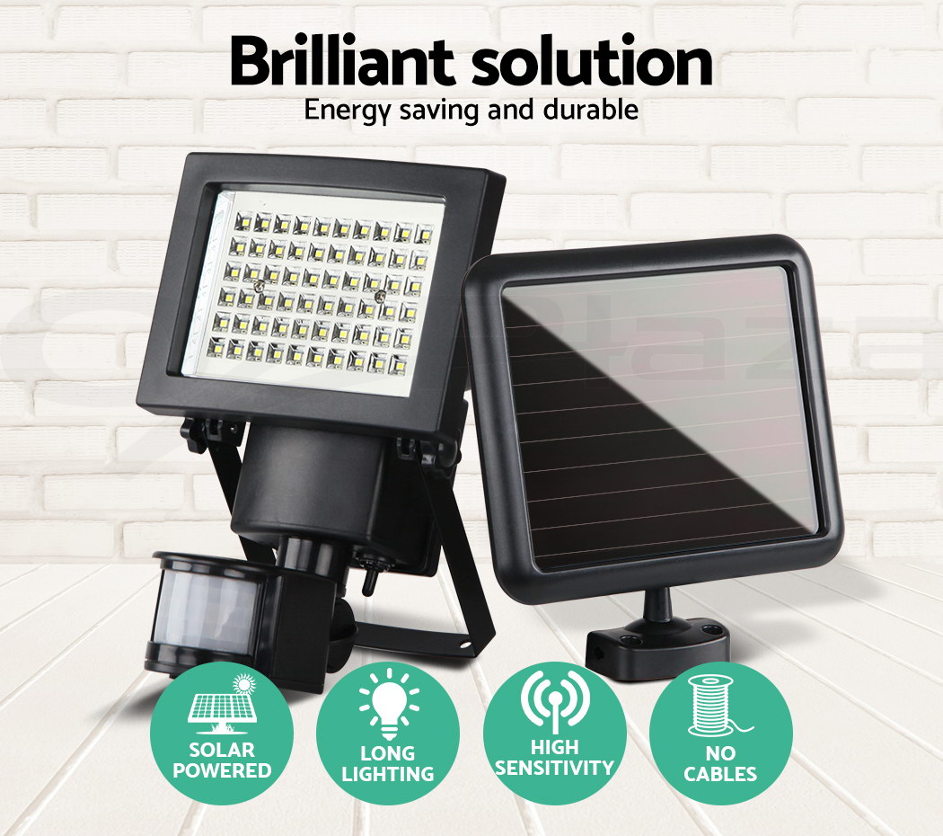 60 Led Solar Sensor Light Outdoor Security Floodlights Garden Motion Description 60 Led Solar Sensor Light
