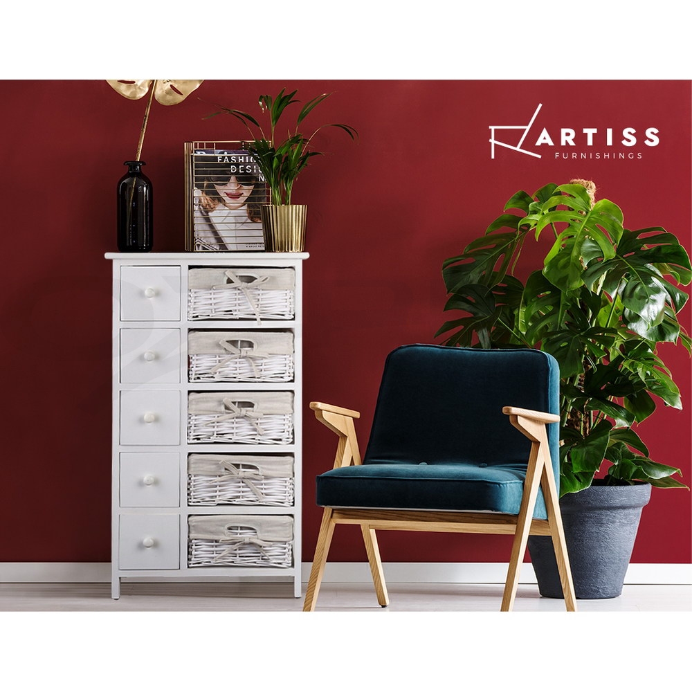 Artiss Chest of Drawers Bedside Tables Dresser Tallboy Storage White eBay