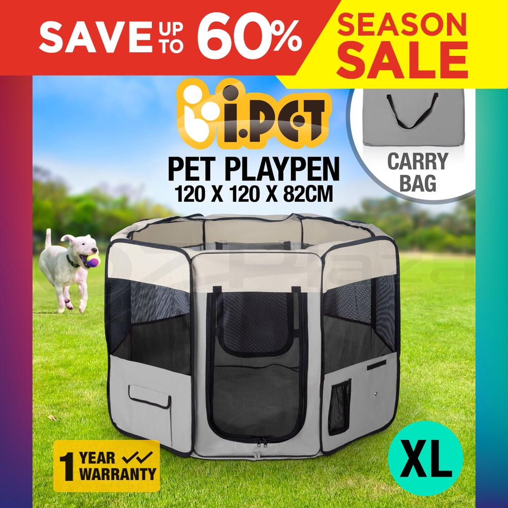 i.Pet Pet Soft Playpen Dog Cat Puppy Play Crate Cage Tent Portable XL