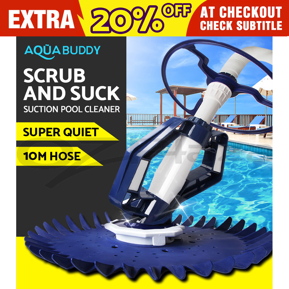 Aquabuddy Swimming Pool Cleaner Floor Climb Wall Automatic Vacuum 10M