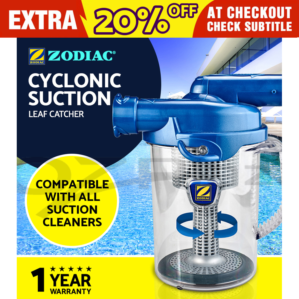 pool vacuum with leaf catcher