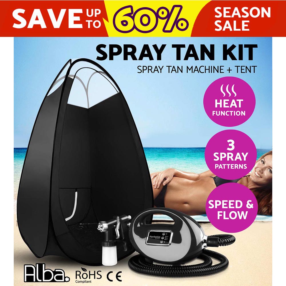 Professional Spray Tan Machine Tent Sunless Tanning Gun Kit HVLP System