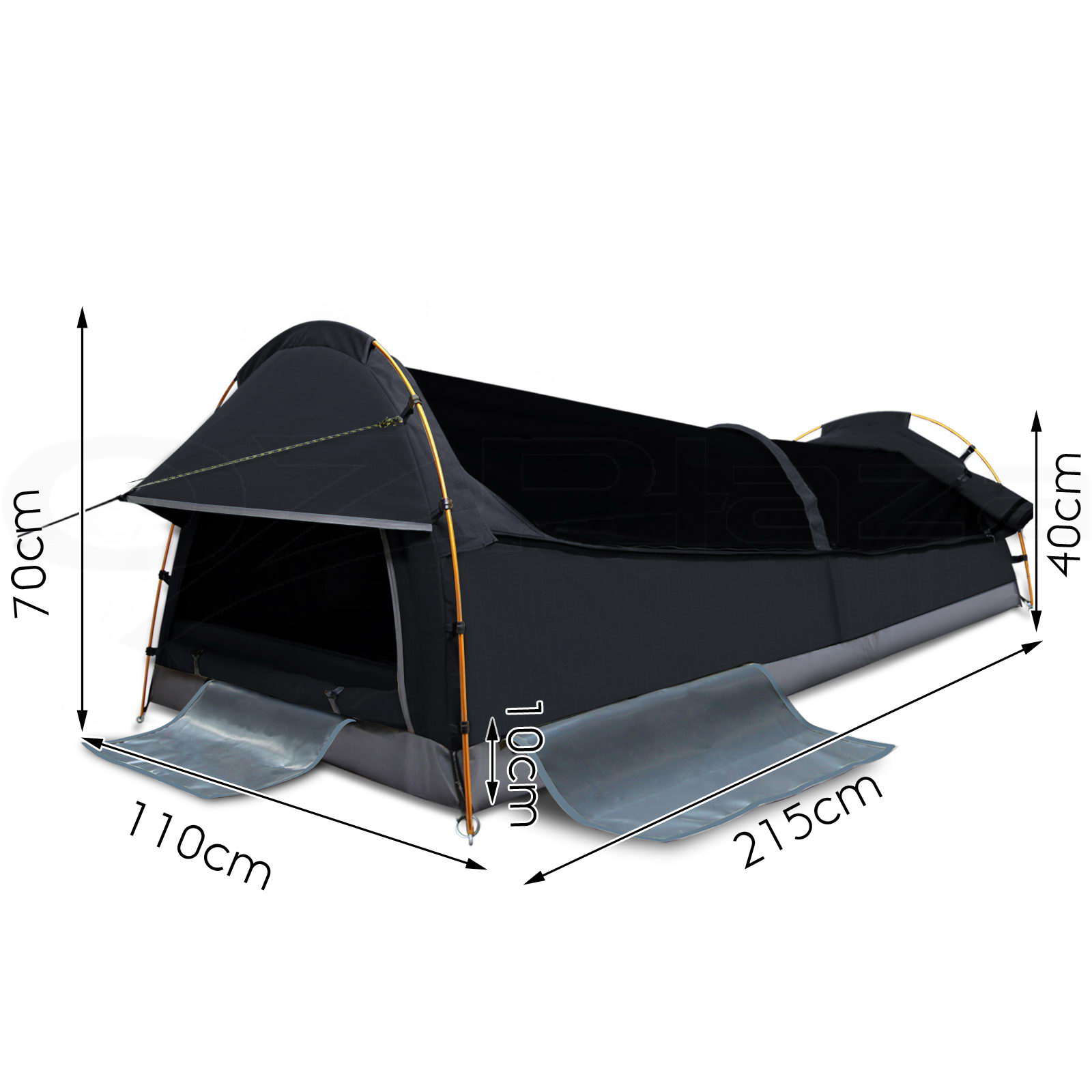 WEISSHORN XXL King Single Swag Camping Swag Canvas Tent Deluxe Extra