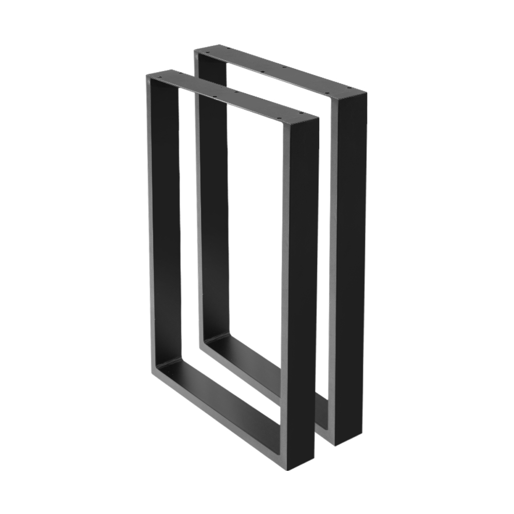 Artiss Coffee Dining Table Legs Bench Steel Metal Box Trapezoid Industrial Black - Picture 20 of 38