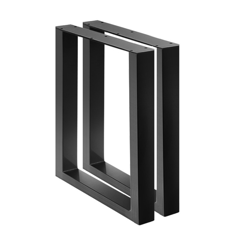 Artiss Coffee Dining Table Legs Bench Steel Metal Box Trapezoid Industrial Black - Picture 29 of 38