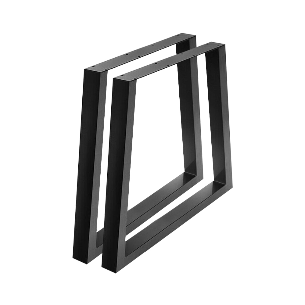 Artiss Coffee Dining Table Legs Bench Steel Metal Box Trapezoid Industrial Black - Picture 38 of 38