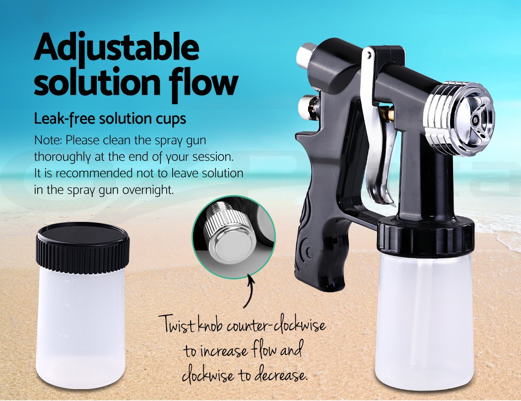 Alba. Spray Tan Machine Solution Tent Kit Spray Gun HVLP Sunless ABSX30 What Solvent To Use To Clean Hvlp Spray Guns