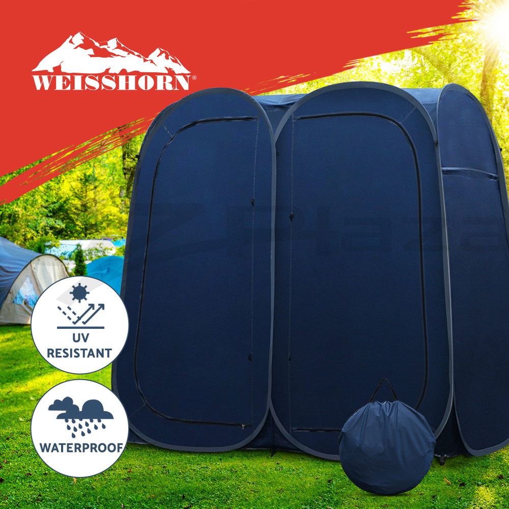 double pop up shower tent