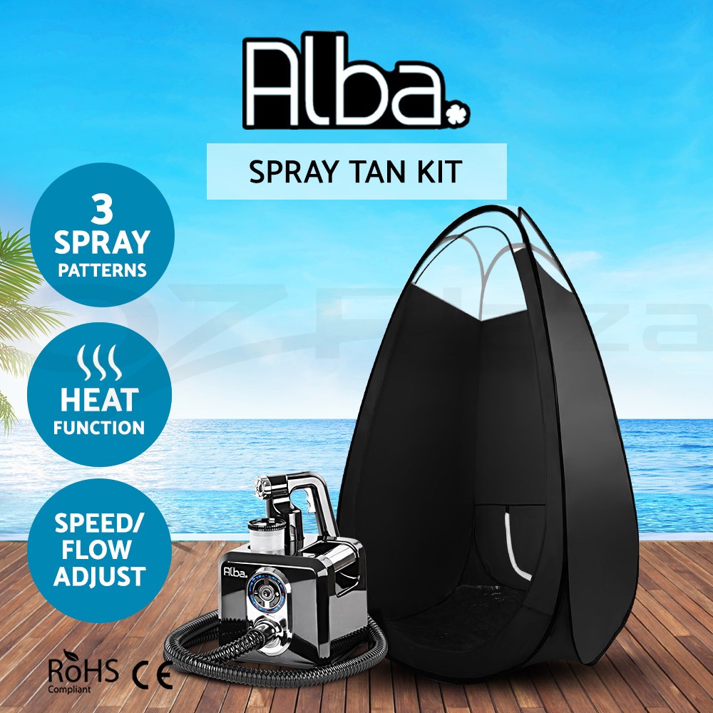 Alba. Spray Tan Machine Kit Spray Tan Tent Kit Tanning Gun Sunless HVLP  Black
