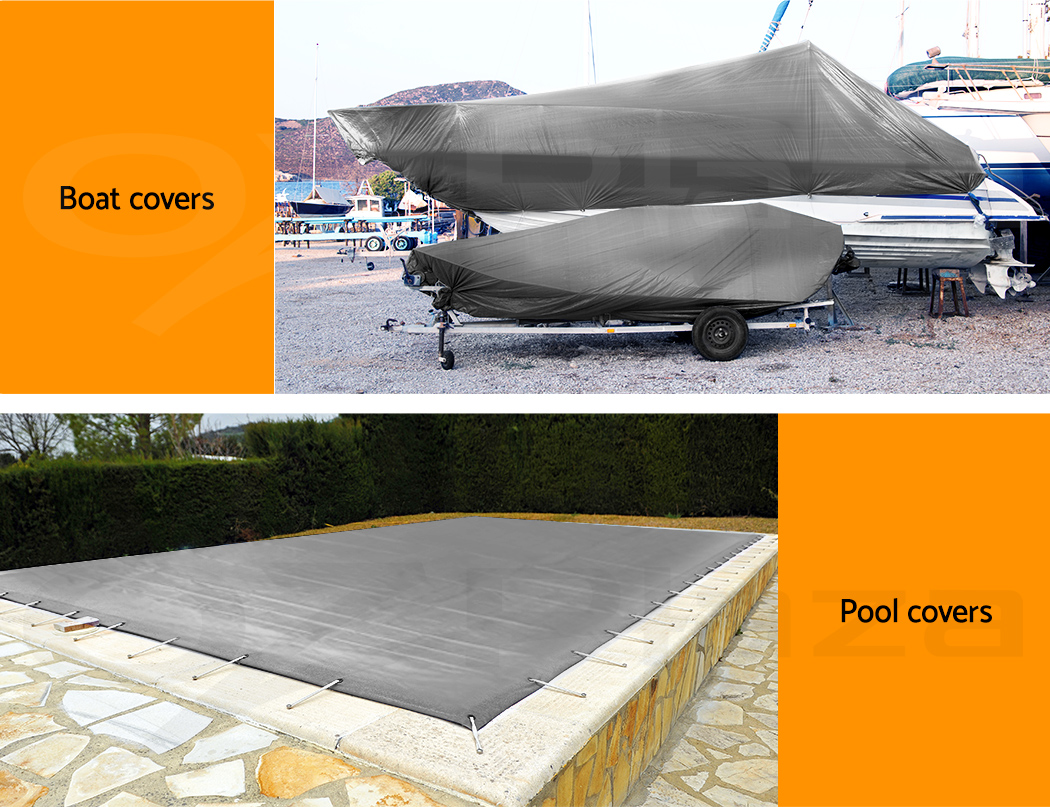 Instahut Tarpaulin Tarp 3x4.5m Camping Tarps Poly Heavy Duty Cover