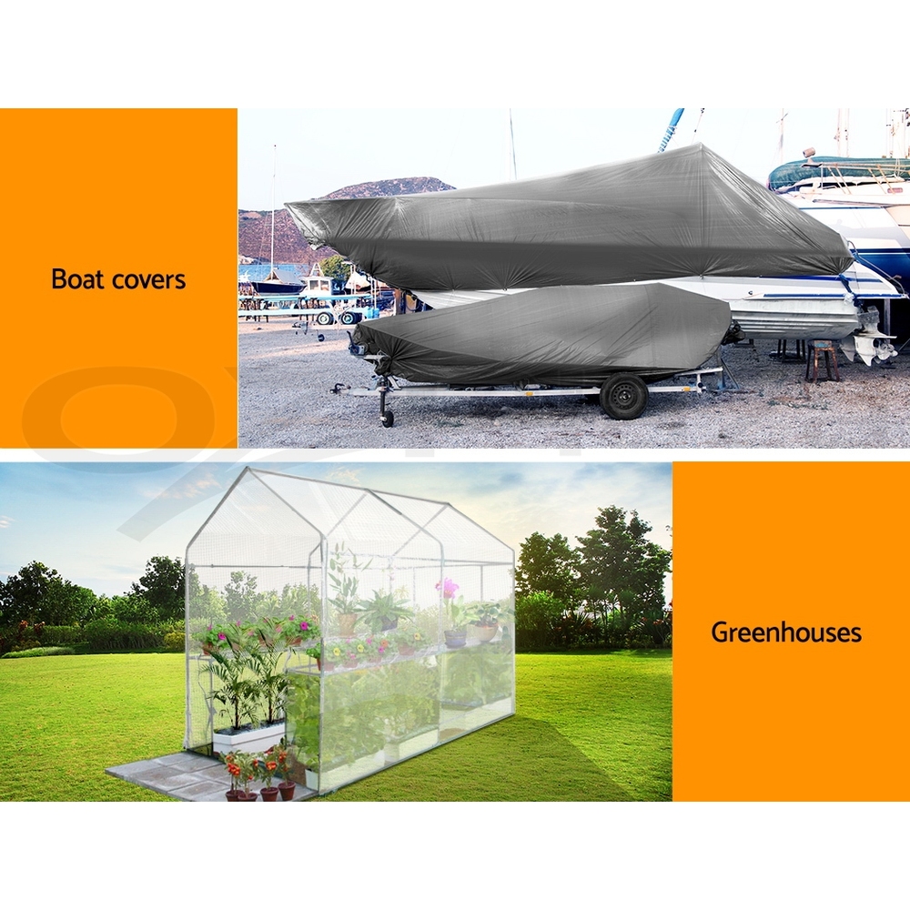 Instahut Tarpaulin Tarp Poly Tarps Heavy Duty Canvas Camping Cover Tent 180gsm - Picture 19 of 198