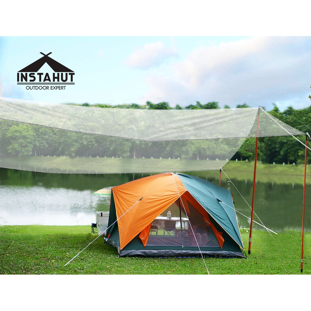 Instahut Canvas Tarp Camping Cover Heavy Duty Poly Tarps Tarpaulin Tent