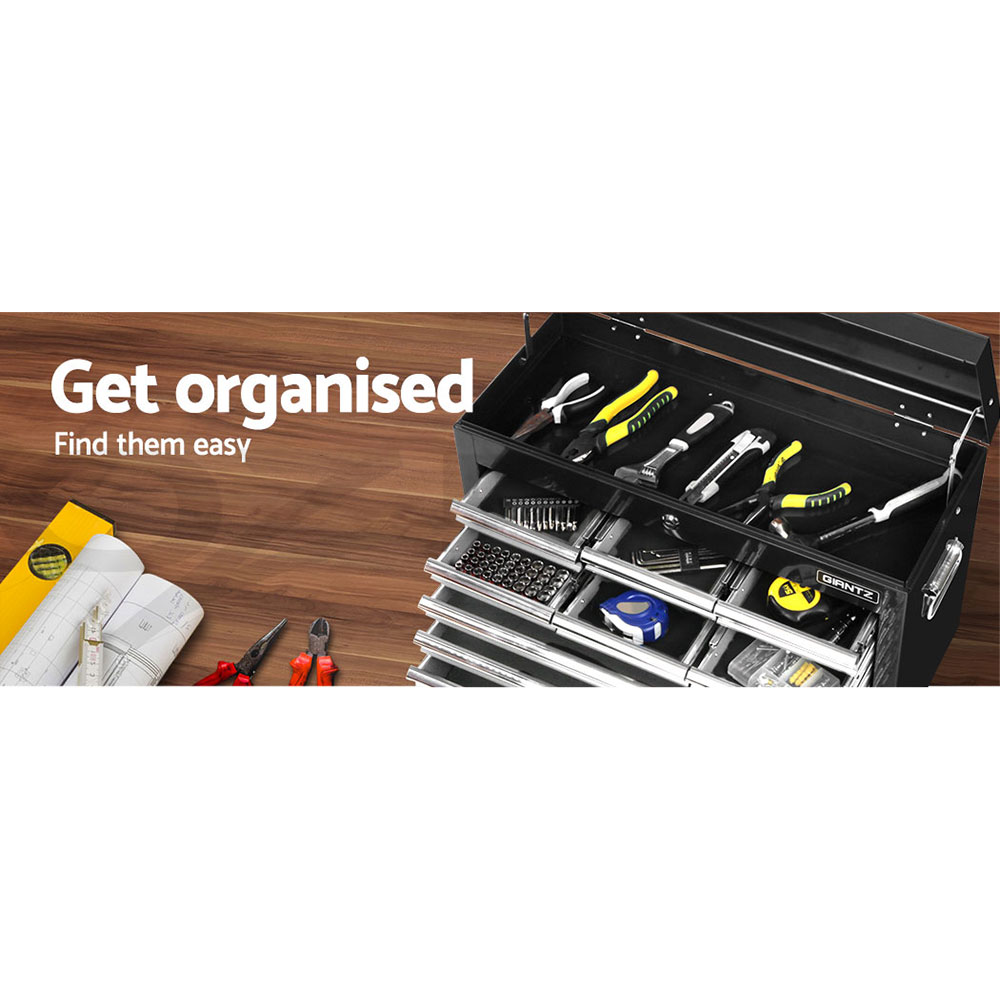 Giantz 5/9/14 Drawers Tool Box Chest Toolbox Cabinet Trolley Garage Storage Box - Picture 19 of 81